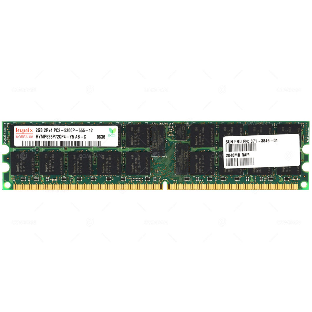 371-3846-01 SUN DDR2 2GB 2RX4 PC2-5300 667MHz RDIMM CL5